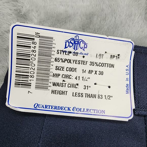 NEW DSCP Quarterdeck Collection Pants Womens 14MPX30 Blue Military Workwear - Picture 4 of 13